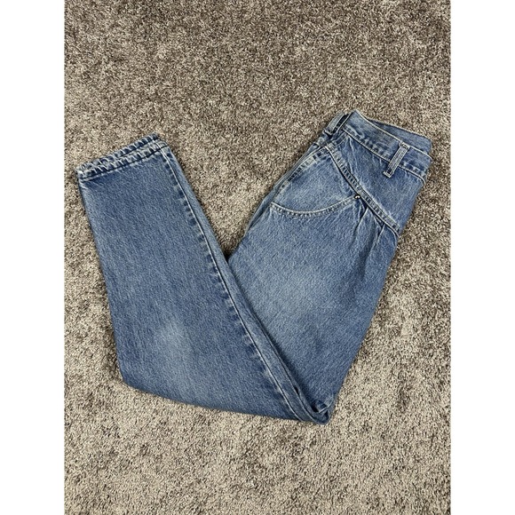 Vintage Gitano High Rise Tapered Leg Jeans Pleated Front Mom Jeans 90s 80s Retro - Picture 1 of 10
